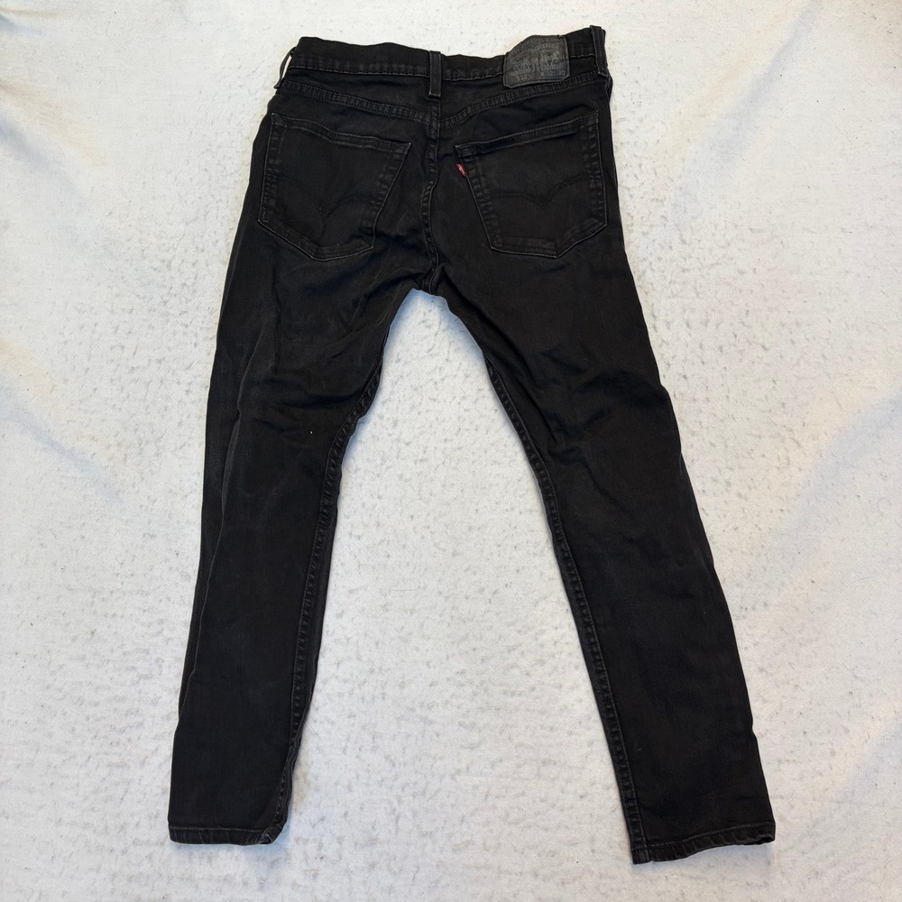 Levi's 512 Slim Taper Jeans Mens 32x30 Black Denim Stretch